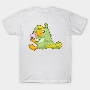 Parrot with Clinical thermometer T-Shirt